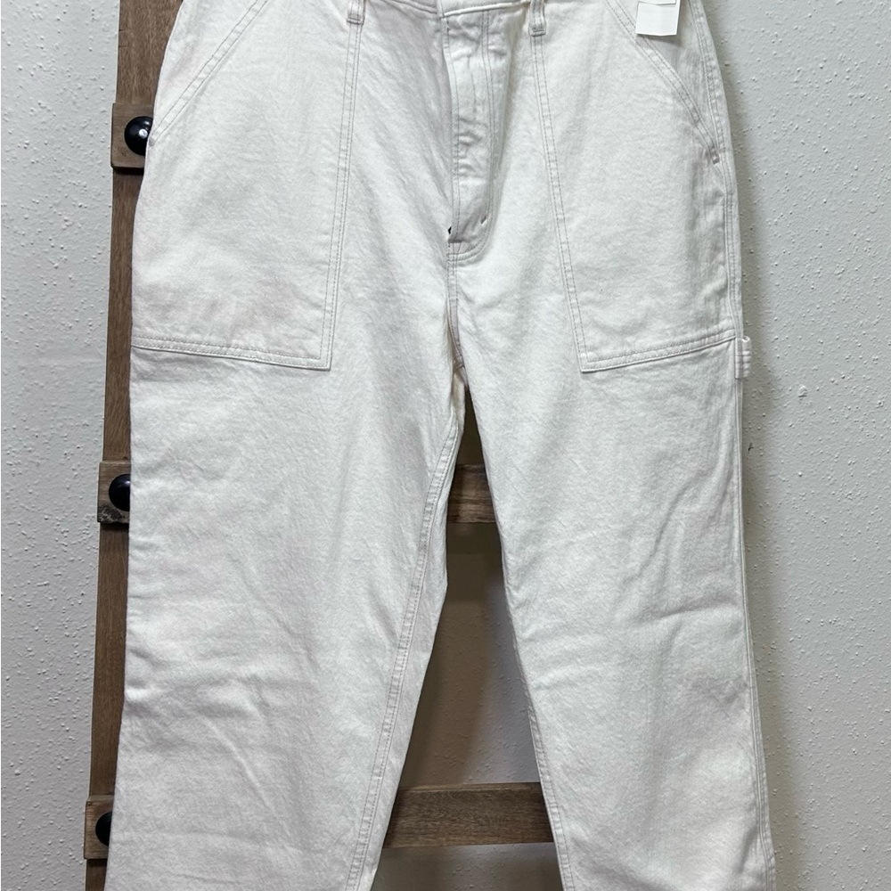 Abercrombie & Fitch women’s Cream Cargo Pants